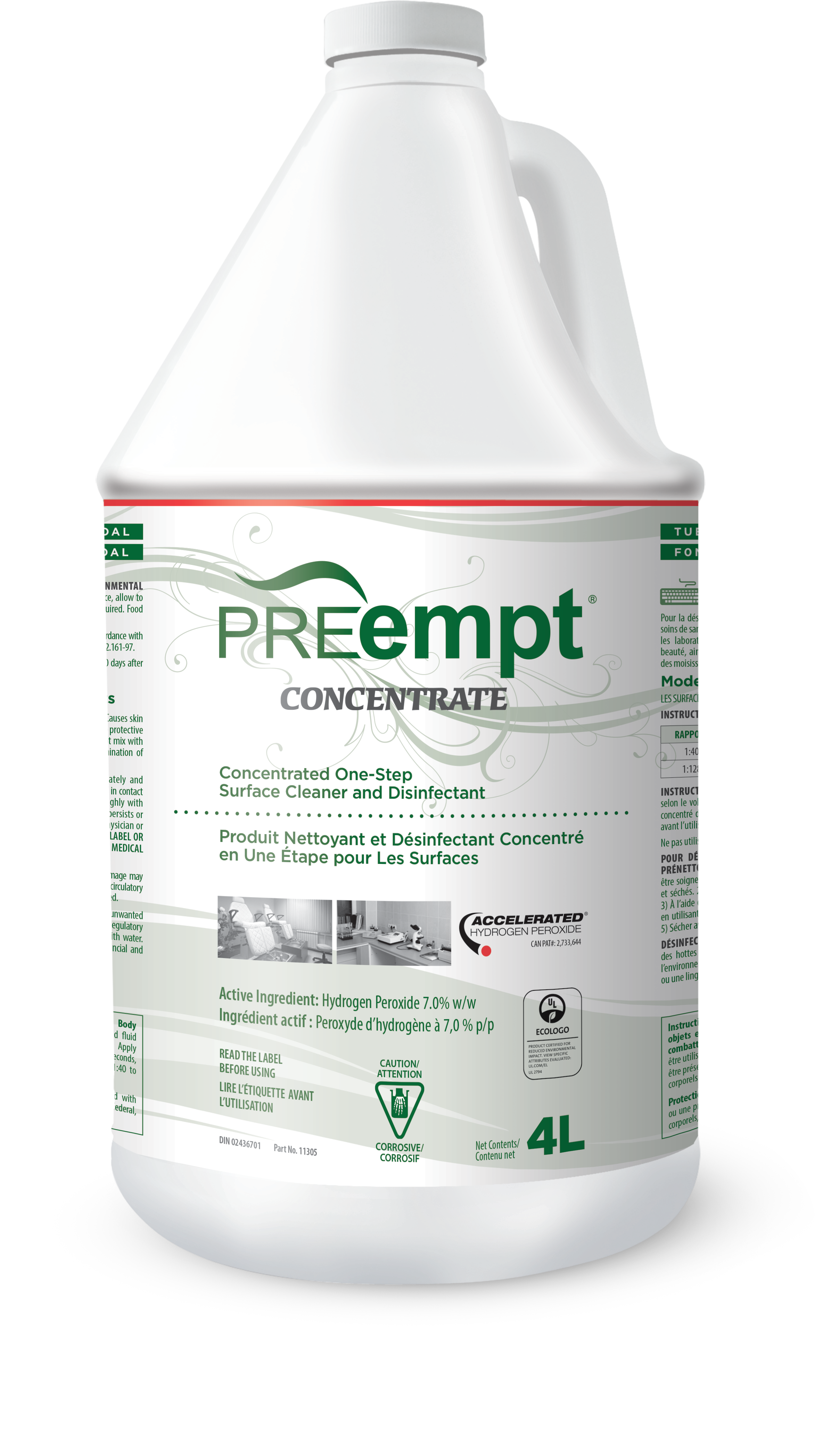 Preempt Concentrate Accel Hydrotherapy 4 L Groupe Apocom