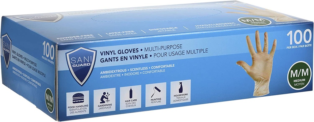 Gants transparents - Moyen