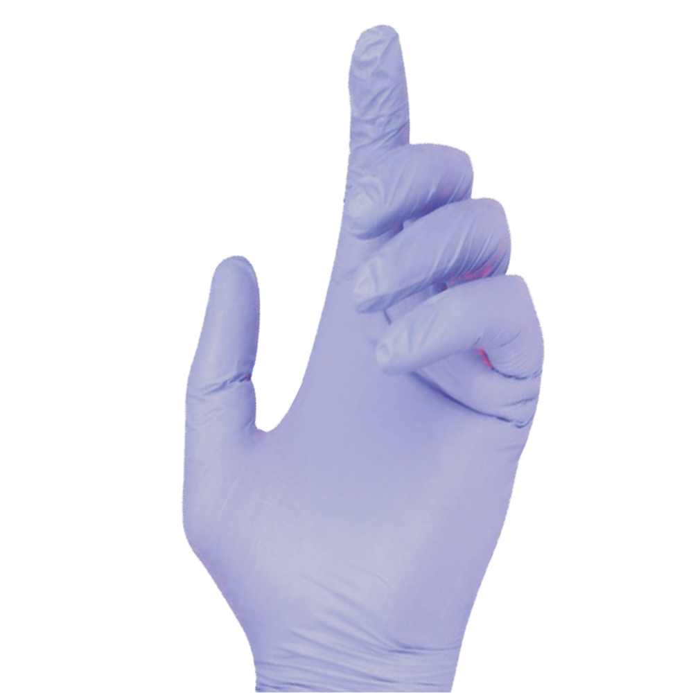 MEDICOM® AssureTouch™ Basics Gants de nitrile texturés sans poudre - Moyen (100) Bleu