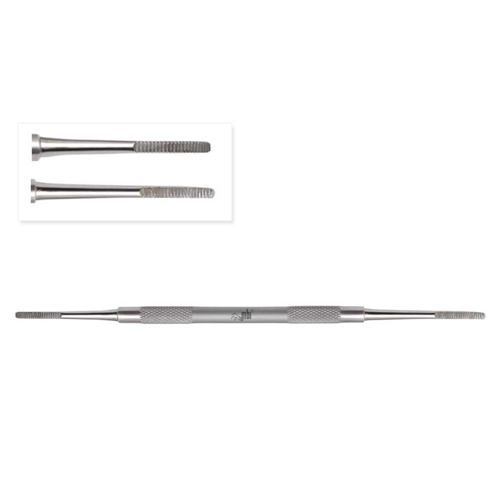 MBI® Double end nail file straight/curved 5½''