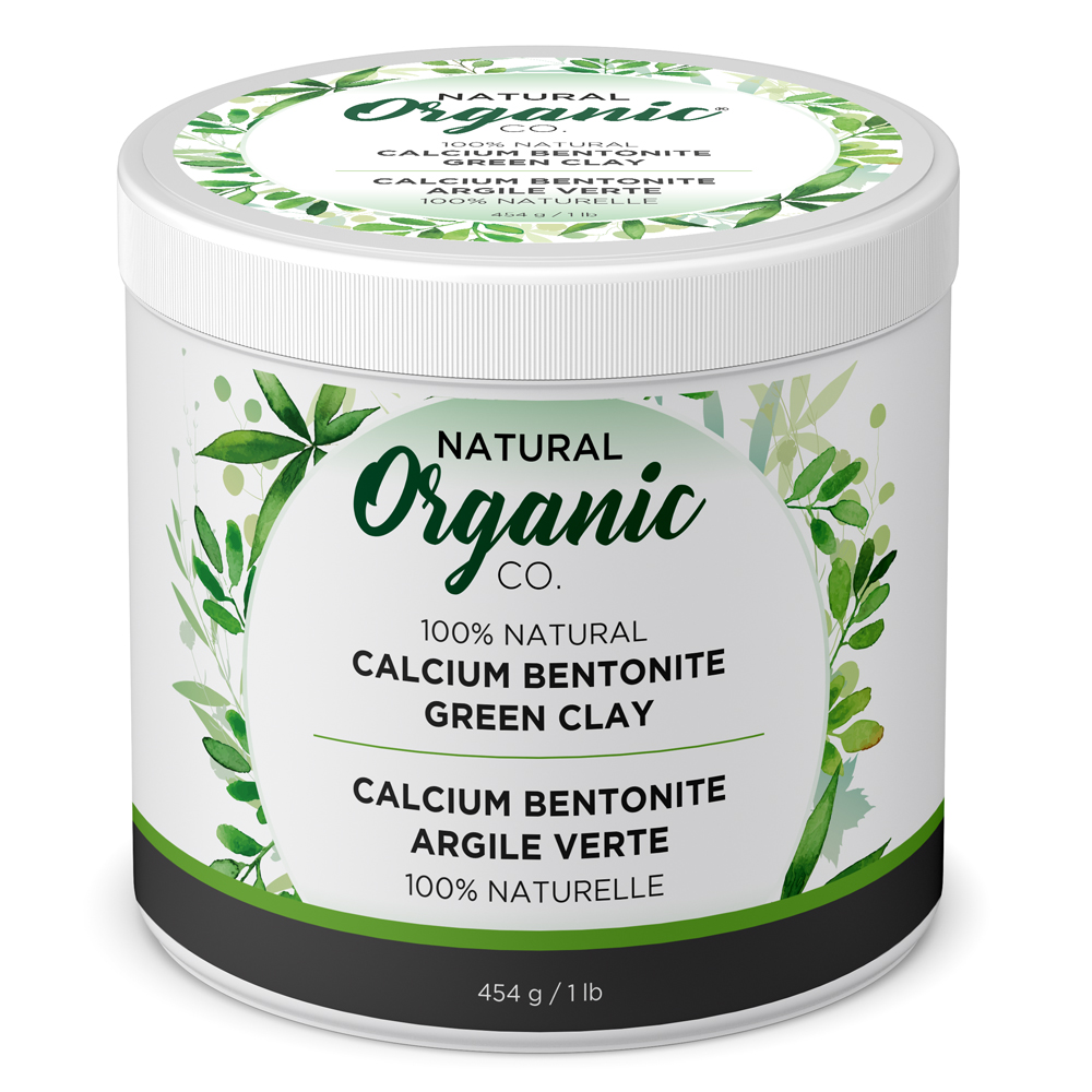 NATURAL ORGANIC CO. Calcium Bentonite Argile Verte 454 g