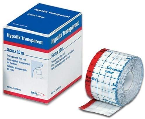 BSN® HYPAFIX® Transparent fixing bandage with adhesive strip (5 cm x 10 m)
