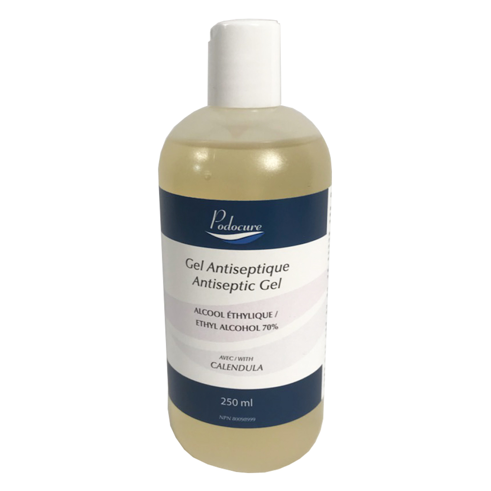 PODOCURE® Gel Antiseptique (70% d'alcool) 250 ml