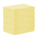 [5MED8284-1] MEDICOM® SafeBasics™ Dry-Back® Bavettes (3 plis) 2 plis de papier & 1 pli de polyéthylène (125) Jaune