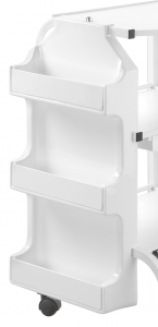 ÉQUIPRO® 3-Shelf Storage Unit for Trolley - White