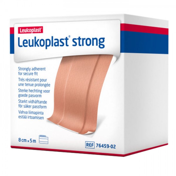 BSN® LEUKOPLAST® STRONG - Adhesive fabric bandage (1) 8 cm x 5 m