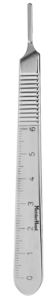 [140MH4-7] MILTEX® MH Manche de bistouri extra fin no.3 en acier inoxydable