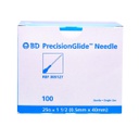 BD® PRECISIONGLIDE™ Aiguilles stériles (100) 25G x 1½" u.u.