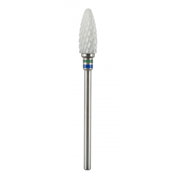 EDENTA® Large bud shaped ceramic bur - coarse cross cut (bleu & green tag)
