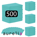[52007] AURELIA - Bibs (3-ply) 2 ply of tissue & 1 ply poly (500) TEAL