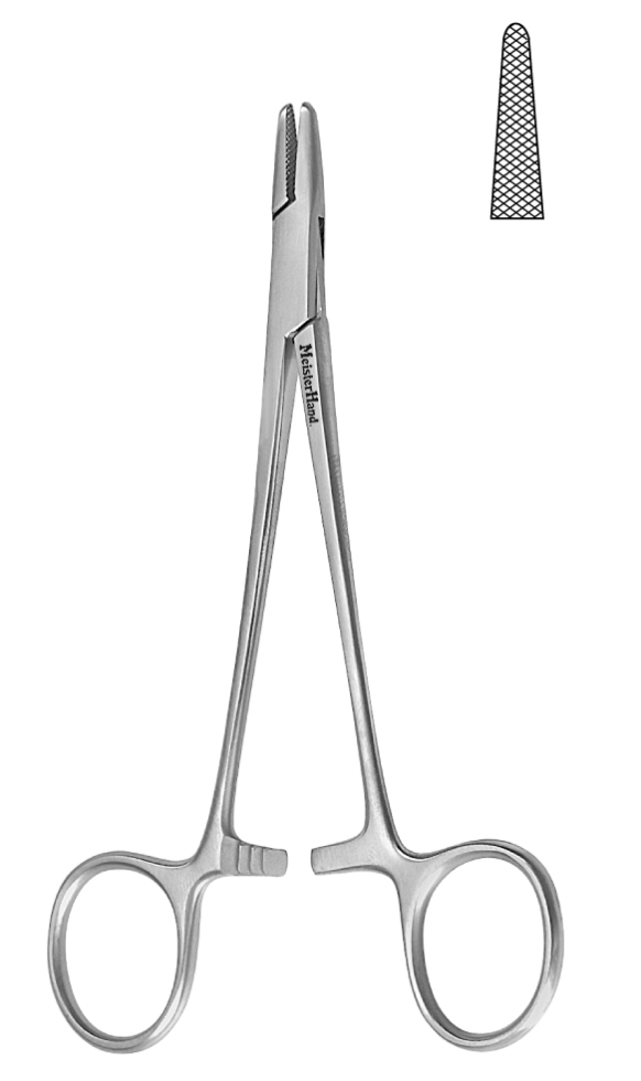 MILTEX® MH Porte-Aiguille Baumgartner (5½ pouces) Dentelé