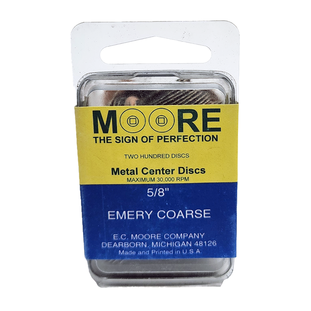 MOORE'S -Emery discs 5/8 SNAP-ON - Coarse (200)