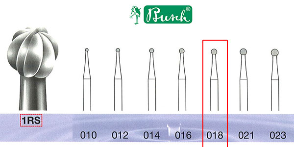 BUSCH® Stainless Steel Bur (spherical)