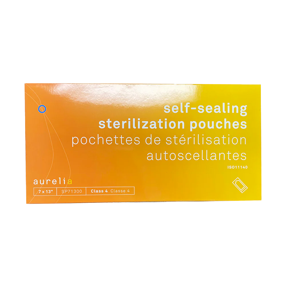 AURELIA® Self-Sealing Sterilization Pouches - 7'' x 13'' (200) Blue