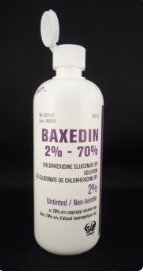 BAXEDIN Solution 2% chlorhexidine/70% alcohol - untinted - 500ml