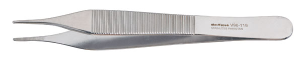 MILTEX® Pince à pansements Adson - Délicate et dentelée - 4¾ pouces
