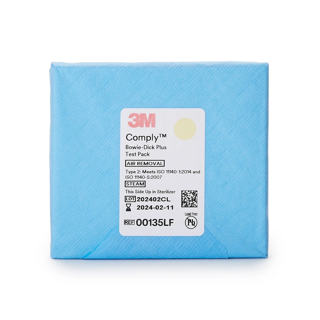 [53M00135LF] 3M® BOWIE-DICK™ Plus Test Pack for Steam Sterilisation (Pack of 6)