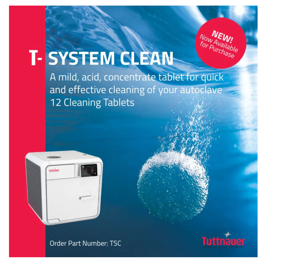 [TCS-1] TUTTNAUER T-System Clean Tablets boxe of 12 (TSC-1) - for T-Edge