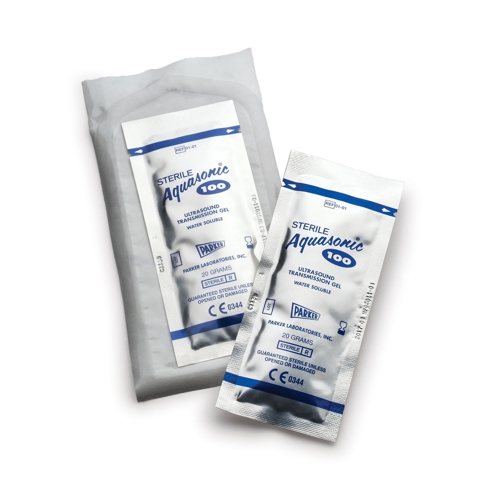 [457-01-01] GEL A ULTRASONS AQUASONIC 20g P45 FOILPAC STÉRILE (Boîtes de 48)