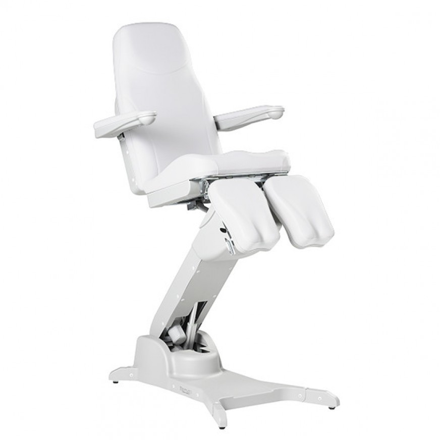 BENTLON® Fauteuil Podo Platinum TELE avec double support pour les bras et les jambes - Blanc