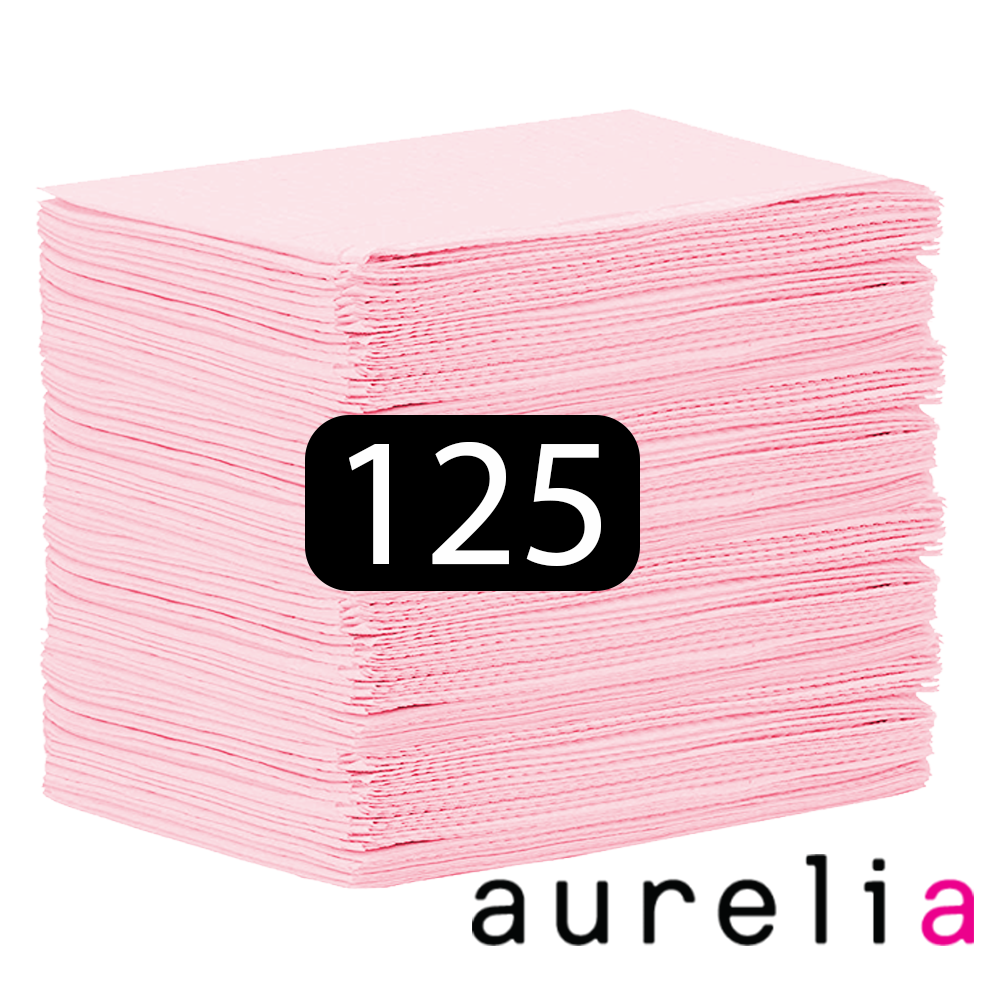 AURELIA® Bibs (3-ply) 2 ply of tissue & 1 ply poly (125) PINK