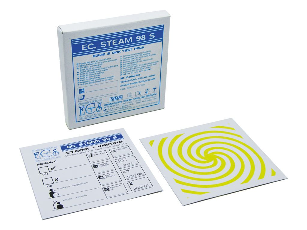 ECS - BOWIE-DICK™ Plus Test Pack for Steam Sterilisation (Pack of 20)