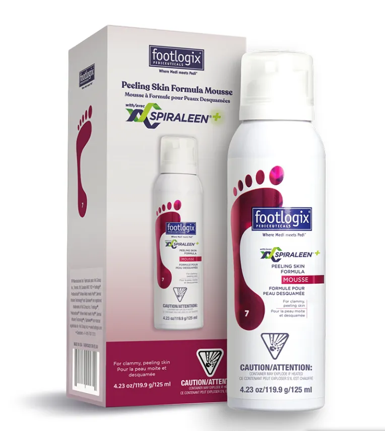 FOOTLOGIX® #7 Formule pour peau desquamée (en mousse) 125ml