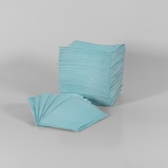 [018-182] MedPro® Bavette (3 plis) 2 plis de papier & 1 pli de polyéthylène (500) BLEU