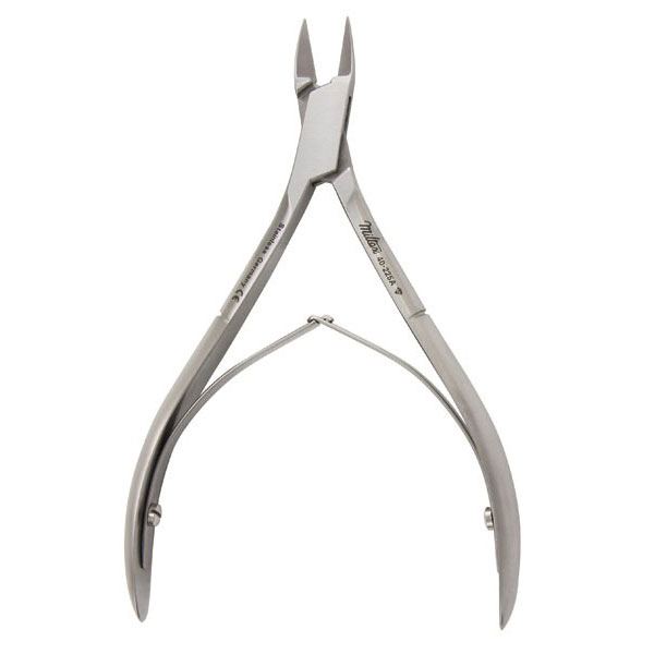 MILTEX® Pince à ongles incarnés à double ressort en acier inoxydable (4½ pouces) Mors droits et à bouts étroits