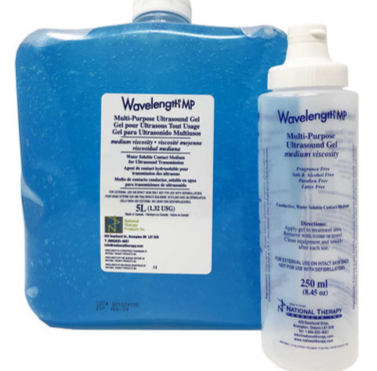 [NTPA5003X-1] WAVELENGTH® All Purpose Ultrasonic Gel Blue (5 L + 250 ml empty bottle)  (1)