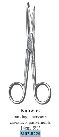 ALMEDIC®Knowles ciseaux a pansements, 14cm 5½"