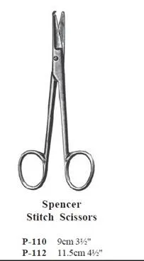ALMEDIC®Spencer stitch scissors 4 1/2