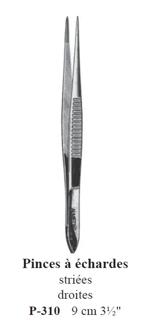 ALMEDIC® Straight Serrated Splinter Forceps - Magna - 9 cm (3 1/2")