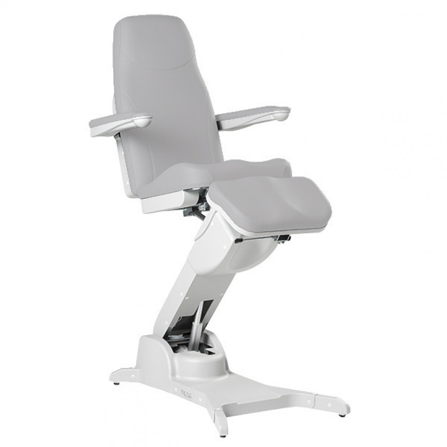 BENTLON® Fauteuil Podo Platinum TELE avec double support pour les bras et les jambes - Gris