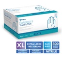 MEDICOM® SafeBasics™ True Fit Thin™ Powder Free Textured Nitrile Gloves - X-Large (300) Blue