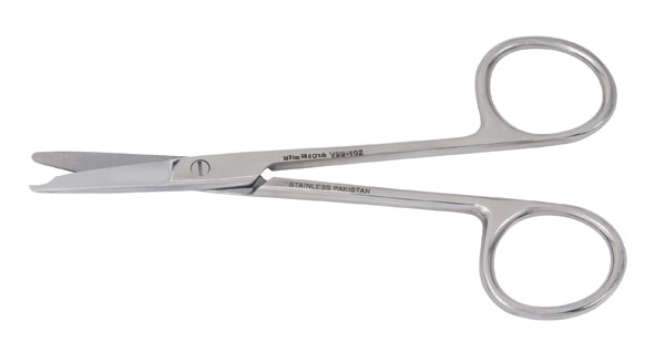 [1V99-102] MILTEX® VANTAGE® Ciseaux droits à sutures Littauer Jr. (4½ pouces) à bouts ronds