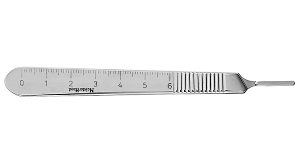 ALMEDIC® Manche de bistouri gradué no.3 en acier inoxydable