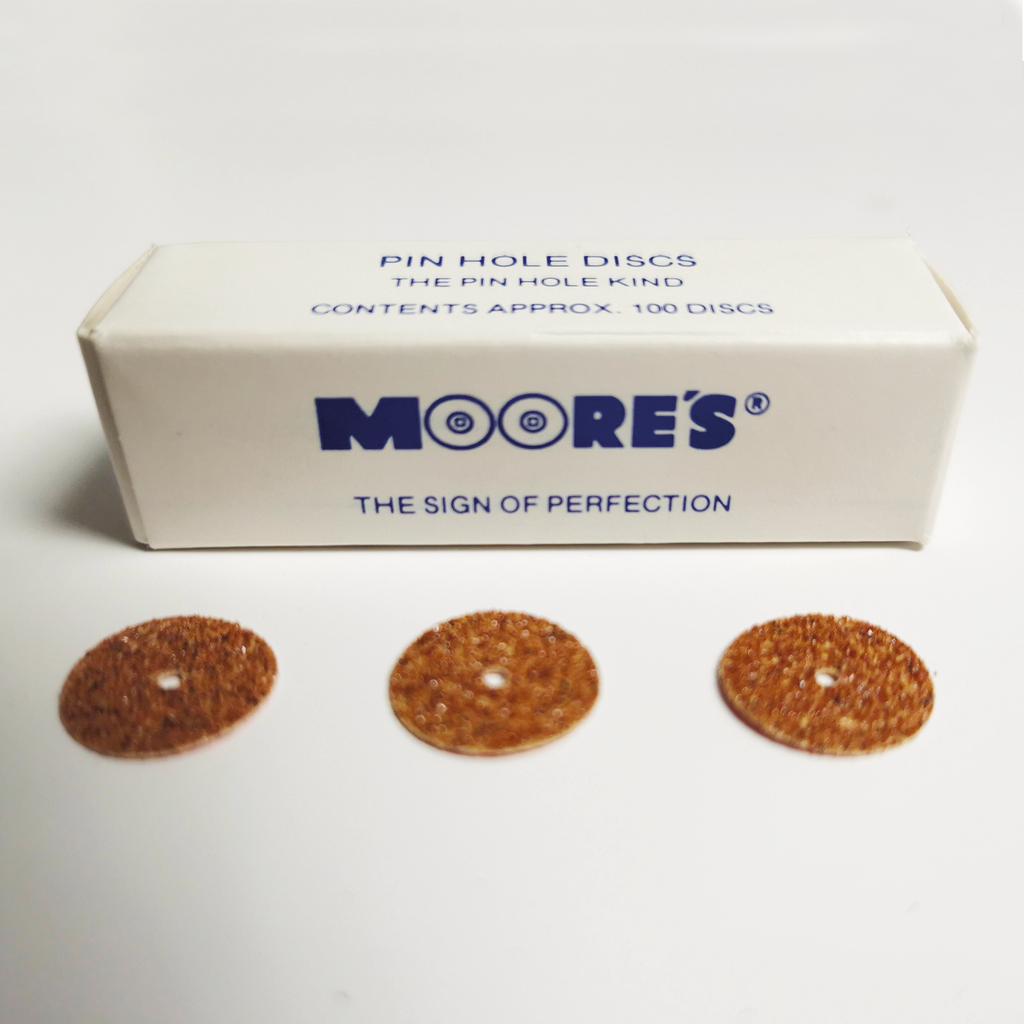 MOORE'S (50) Disque Garnet rude "Pin Hole" 5/8