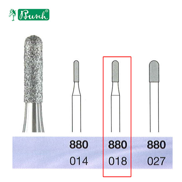 [2880018] BUSCH® Diamond Bur - Medium grit