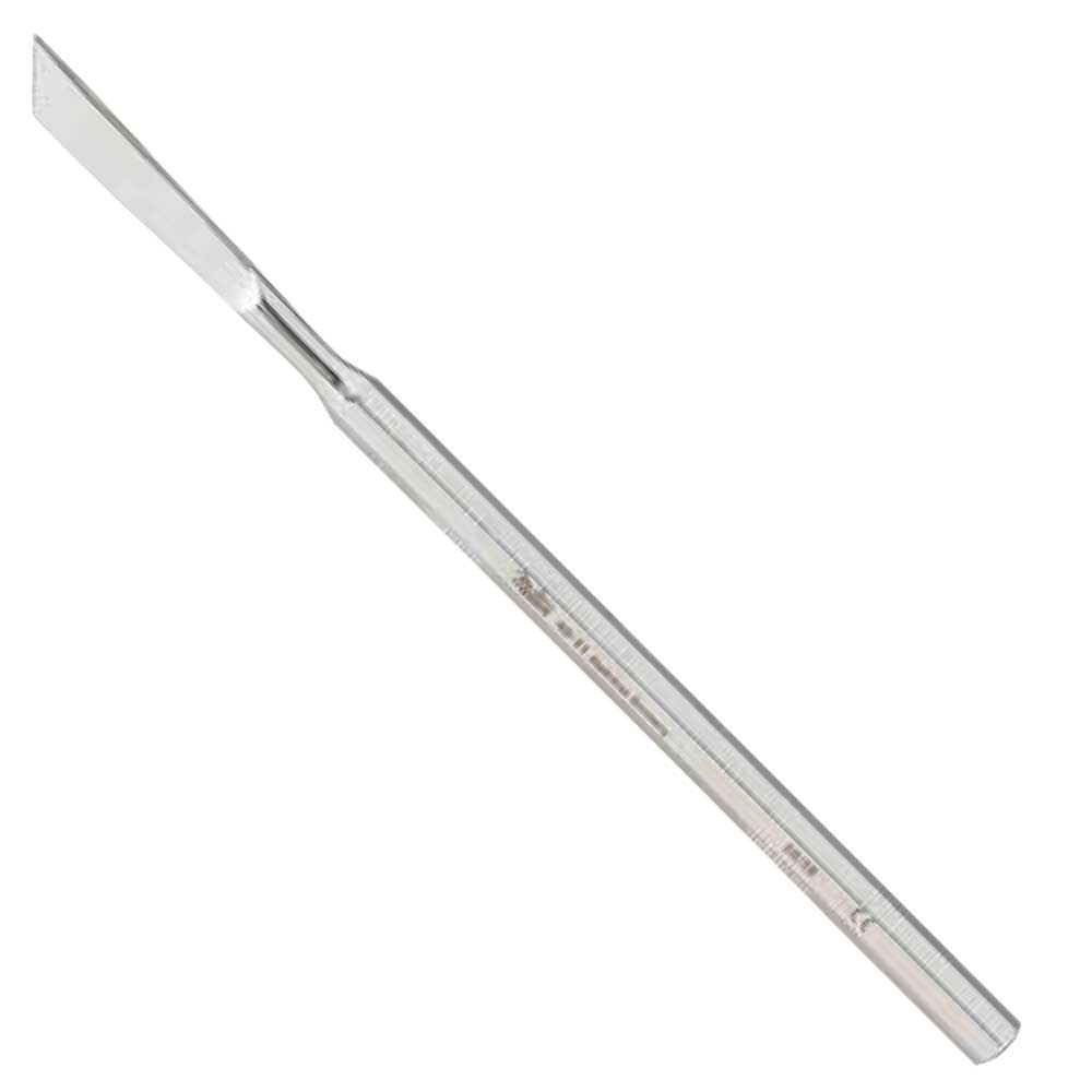 [140-11] MILTEX® Burin courbé avec un solide manche octogonal de (5 1/8 pouces) et une arête de (8,5 mm)