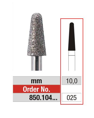 EDENTA® Fraise conique fine en diamant - grain moyen