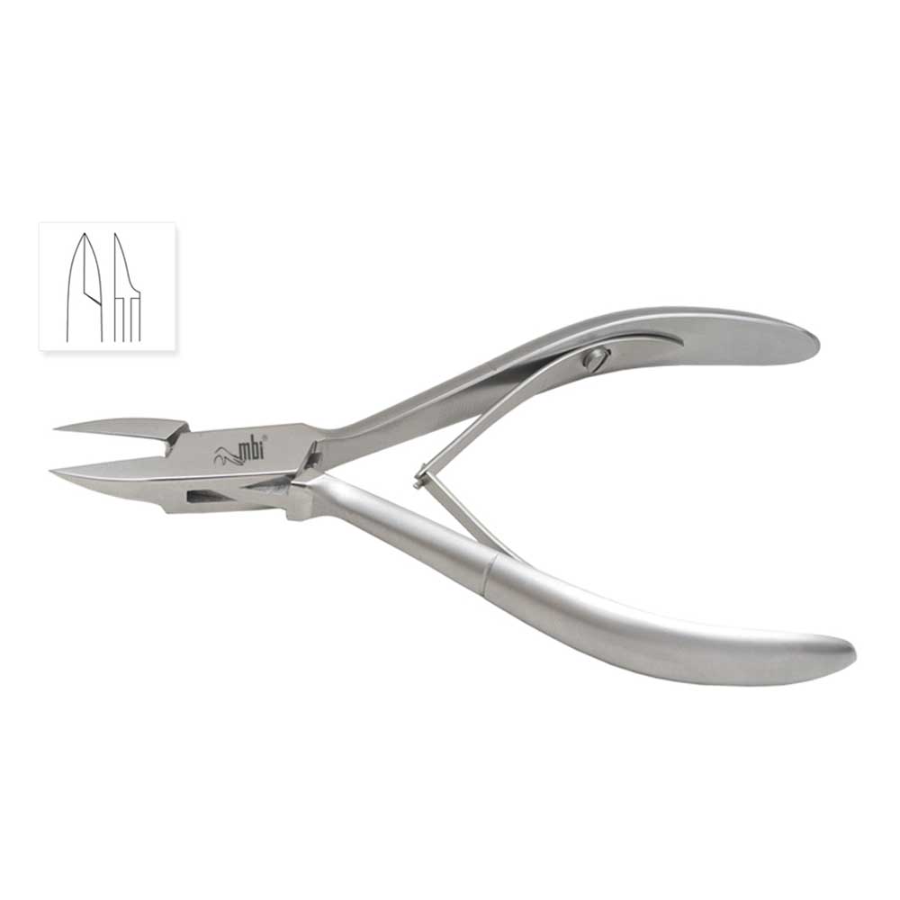 [1MBI-214] MBI® Pince à ongles à double ressort - mors droit - 4½ pouces