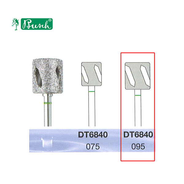 [2DT6840095] BUSCH® Fraise en diamant - Gros grain (DiaTWISTER)