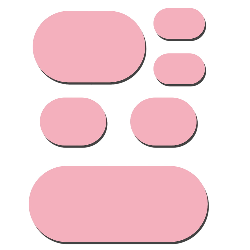 PODOCURE® Protective Cushion Soft Foam Adhesive (6 various shapes) Pink