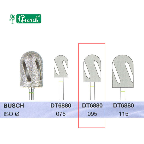 BUSCH® Fraise en diamant - Gros grain (DiaTWISTER)
