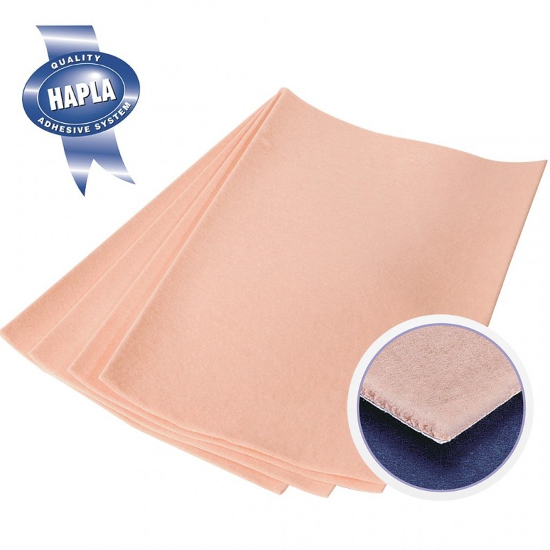 [3FLE970] HAPLA® Fleecy Web Extra - Feutre de podologie adhésif en coton hypoallergénique (4 feuilles) 3mm