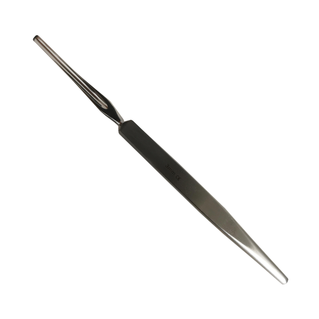 Monobloc gouge - Stainless Steel - 3 mm