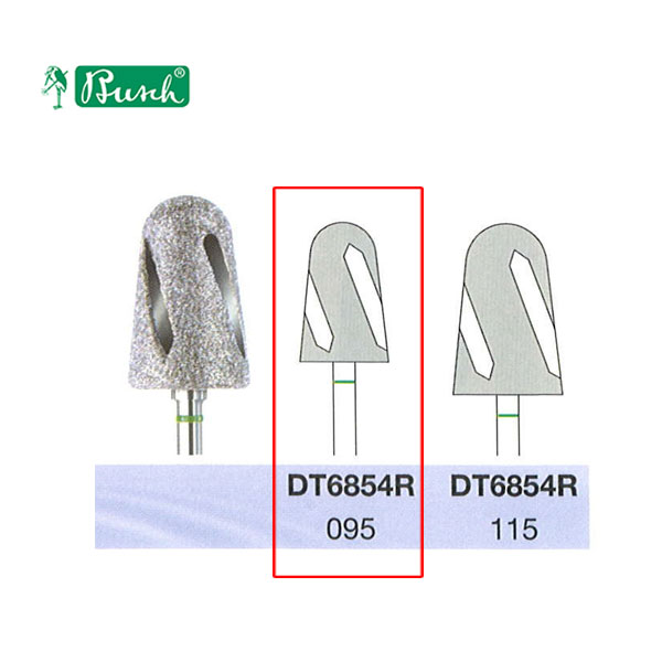 [2DT6854R095] BUSCH® Fraise en diamant - Gros grain (DiaTWISTER)