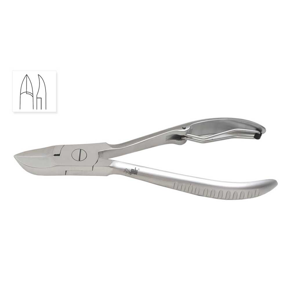 MBI® Simple spring nail nipper - concave jaw 4½'' 
