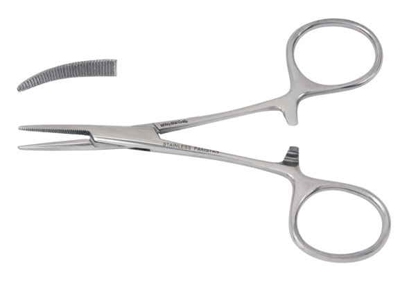 MILTEX® VANTAGE® Pince hémostatique Hartmann -  bouts courbés - 3½ pouces